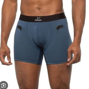 NEW men's Frigo 3 Pairs coolmax stretch collection trunks size Medium Blue NWT